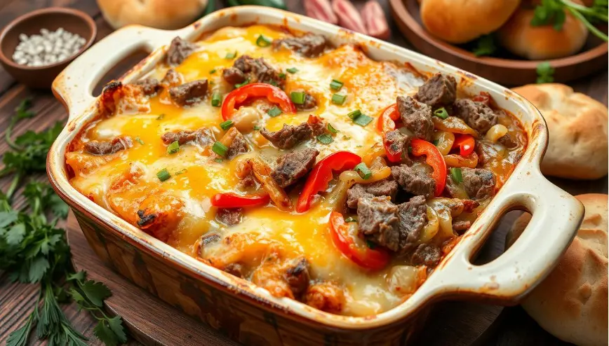Cheesesteak Casserole