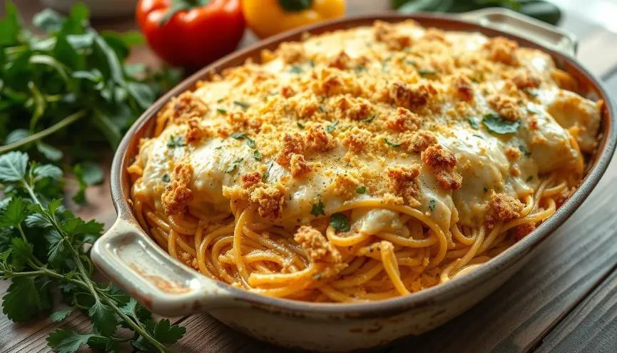 chicken spaghetti casserole