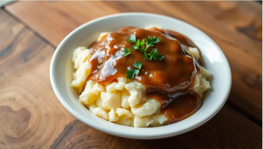 Mashed potatoes and gravy
