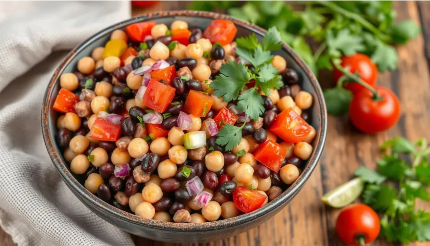 dense bean salad recipe