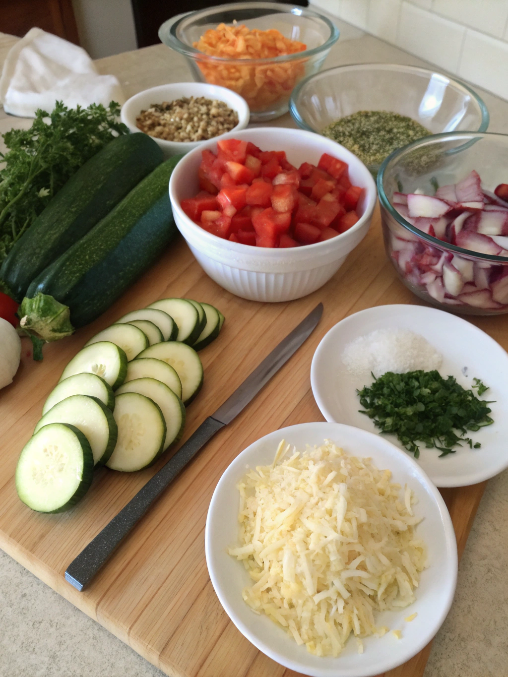 zucchini squash casserol ingredients