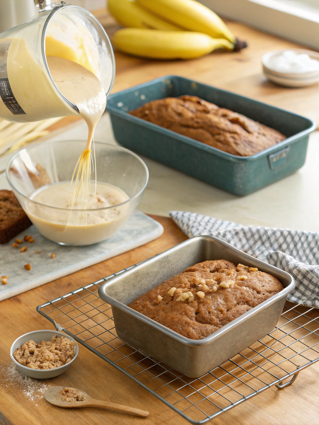 hawaiian banana bread recipe preparing steps