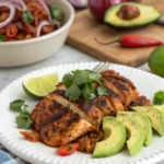 Juicy chipotle chicken grilled with smoky seasoning and fresh herbs.