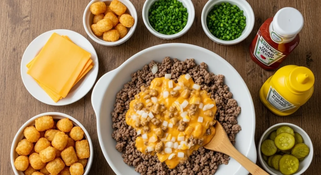 Ingredients Cheeseburger Tater Tot Casserole