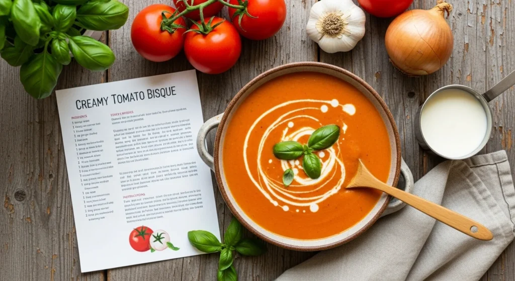 Tomato Bisque Soup Recipe