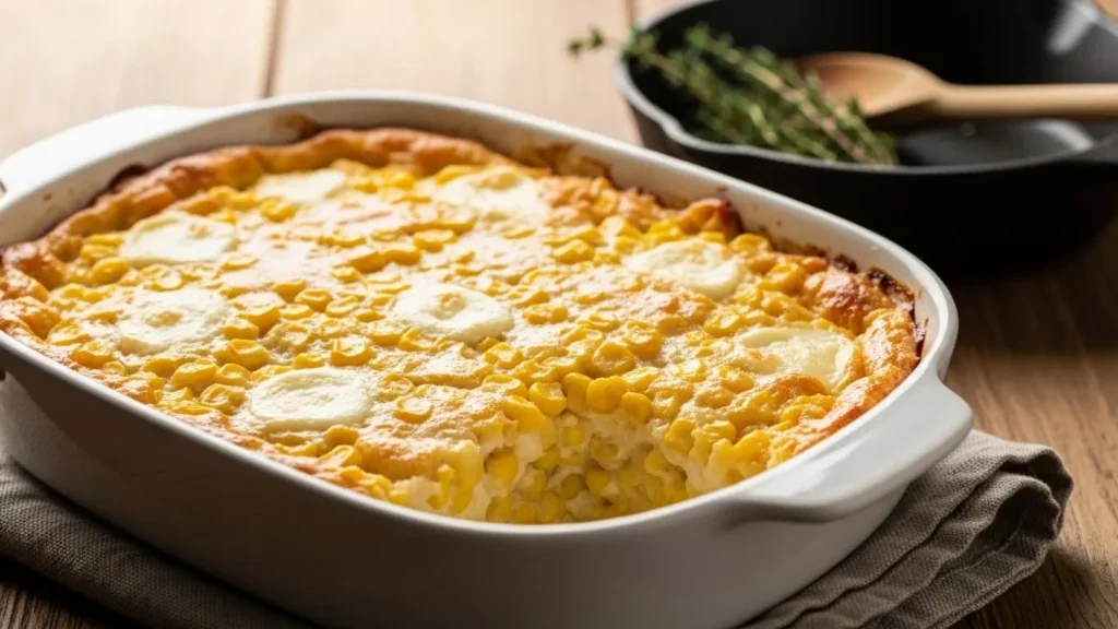 Easy Corn Casserole with Cream Cheese